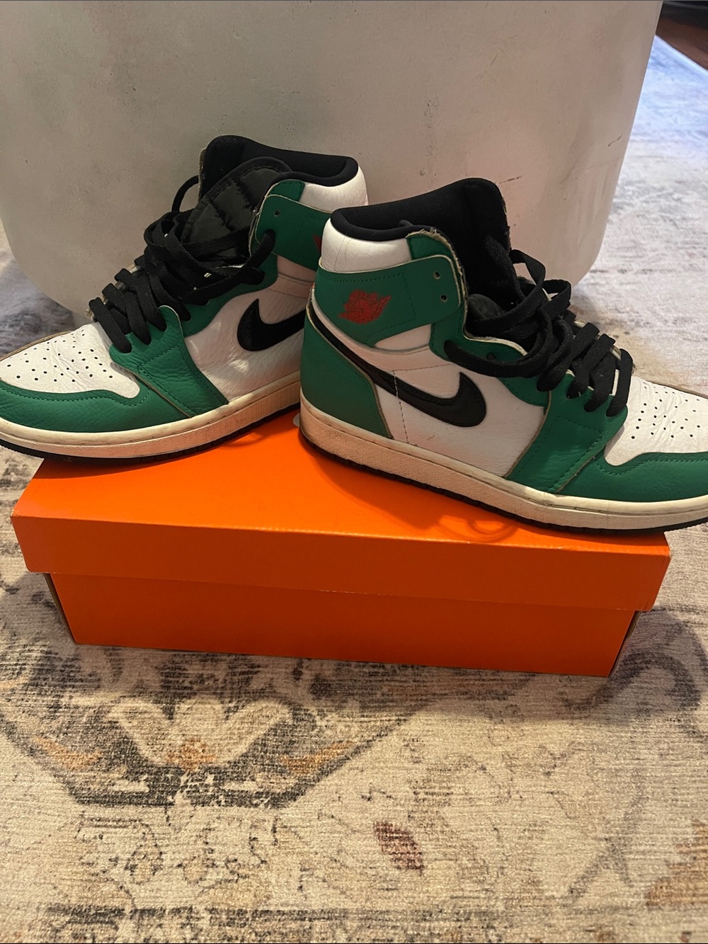 Nike Air Jordan 1 High Green White Black